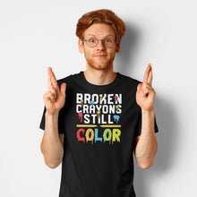 Load image into Gallery viewer, Broken Crayons Still Color Shirt, Mental Health Awareness Shirt, Autism Awareness Shirt
