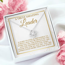 Load image into Gallery viewer, A Truly Amazing Leader Necklace, Leader Appreciation Gift, Female Leader Necklace, Leader Thank You Gift
