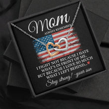 Load image into Gallery viewer, Mom Always Remember... Stay Strong Necklace, Sentimental Son Gift, From Son To Mom, Love Mom Necklace
