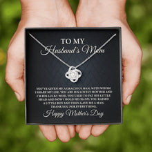 Load image into Gallery viewer, To My Husband&#39;s Mom Necklace, Gift For Husband&#39;s Mom, Love Knot From Daughter-In-Law
