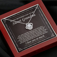 Load image into Gallery viewer, Happy Mother&#39;s Day To My Sweet Grandma Necklace, Grandma Necklace Gift, Message Card From Granddaughter
