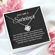 Load image into Gallery viewer, You Are A Survivor Necklace, Warrior Gift, Survivor Gift, Recovery Necklace, Encouragement Gift
