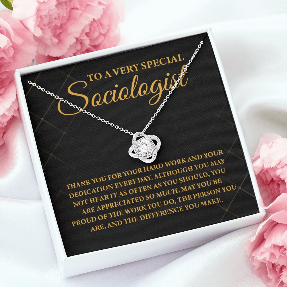 To A Very Special Sociologist Necklace, Gift For Sociologist, Best Sociologist Ever Necklace, Great Sociologist