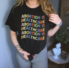 Load image into Gallery viewer, Abortion Is Healthcare Hoodie, Abortion Rights Sweatshirt, Protest Shirt, Women&#39;s Rights Shirt
