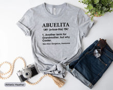 Load image into Gallery viewer, Abuelita Definition Shirt, Abuela Gift, La Mejor Abuelita Shirt, Blessed Abuela Shirt
