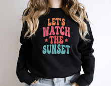 Load image into Gallery viewer, Let&#39;s Watch The Sunset Shirt, Forever Chasing Sun Shirt, Sun Chaser Shirt, Summer Loving Shirt
