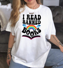 Load image into Gallery viewer, I Read Banned Books Shirt, Book Reading Shirt, Book Worm Shirt, Book Lover Shirt, Literature Shirt
