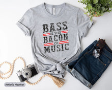 Load image into Gallery viewer, Bass Is The Bacon Of Music Shirt, Gift For Bassist, Bass Guitarist Shirt, Bassist Musician Shirt, Bass Guitar Shirt
