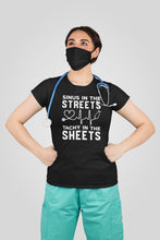 Load image into Gallery viewer, Sinus In The Streets Tachy In The Sheets Shirt Nurse Shirts, Nurse Gift, ER Nurse, ICU Nurse, ER Nurse
