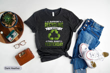 Load image into Gallery viewer, I Support Recycling I Wore This Shirt Yesterday Shirt, Boys Truck Shirt, Dump Truck Shirt, Kids Trash Truck Shirt
