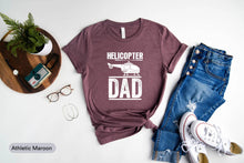 Load image into Gallery viewer, Helicopter Dad Shirt, Helicopter Pilot Shirt, Chopper Pilot Shirt, Helicopter Owner Shirt, Gift For Pilot Dad, Helicopter Father Shirt
