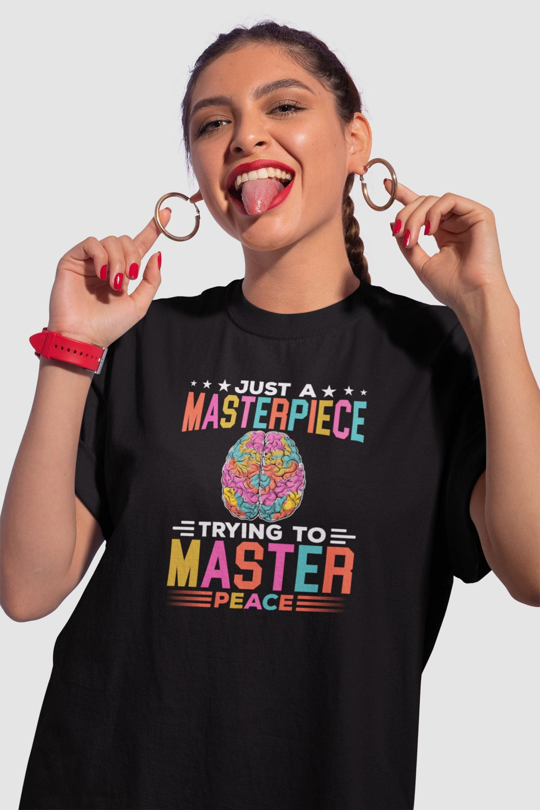 Just A Masterpiece Trying To Master Peace Shirt, Green Stigma Shirt, Mental Health Matter Tee