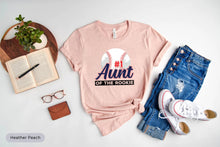 Load image into Gallery viewer, Aunt Of The Rookie Shirt, Baseball Auntie Shirt, Baseball Party Shirt, Sport Aunt Shirt, Aunt Baseball Gift
