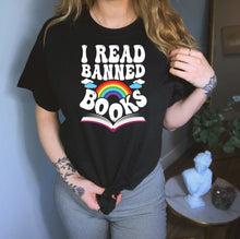 Load image into Gallery viewer, I Read Banned Books Shirt, Book Reading Shirt, Book Worm Shirt, Book Lover Shirt, Literature Shirt
