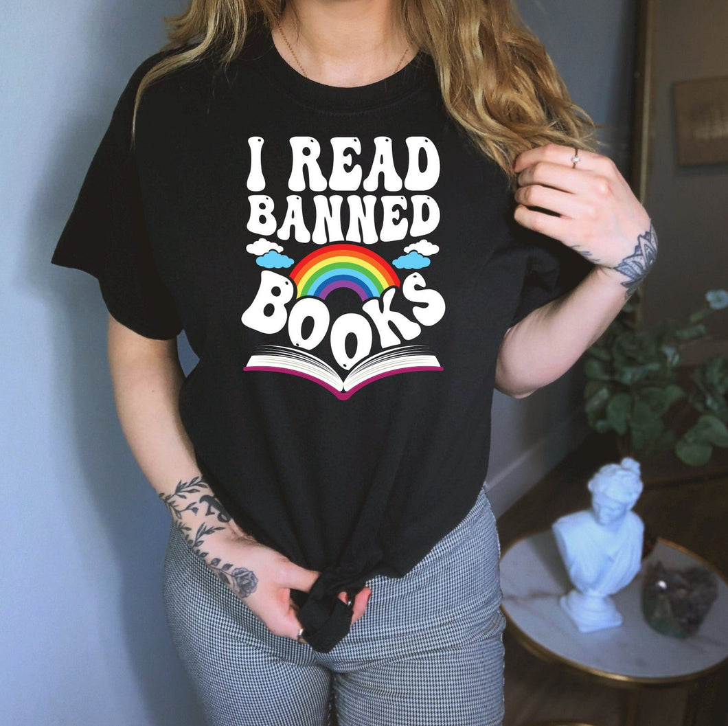 I Read Banned Books Shirt, Book Reading Shirt, Book Worm Shirt, Book Lover Shirt, Literature Shirt