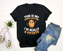 Load image into Gallery viewer, This Is My Human Costume I&#39;m Really A Potato Shirt, Funny Potato Face Shirt, Mashed Potato Shirt, Potato Lover Shirt
