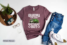 Load image into Gallery viewer, Grandma Of The Birthday Boy Shirt, Garbage Truck Gifts, Trash Truck Shirt, Recycle Truck Shirt, Earth Day Shirt

