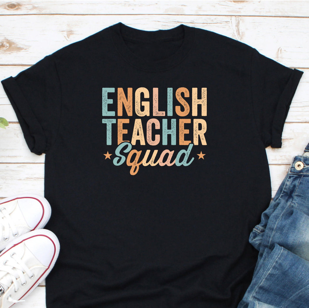 English Teacher Squad Shirt, Funny English Teacher Gift, ESL Teacher Shirt, Grammar Teacher Shirt