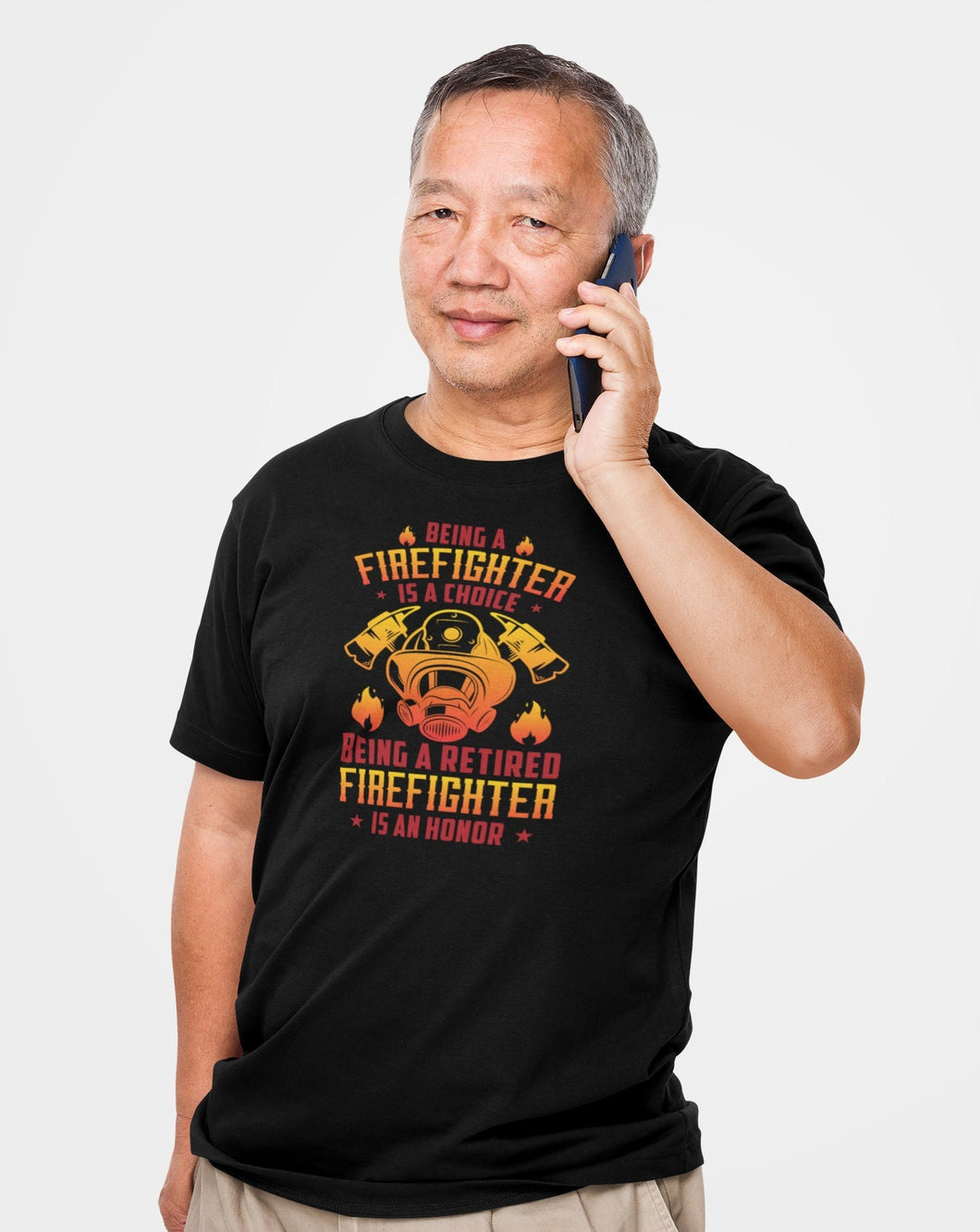 Firefighter Christmas Being A Retired Firefighter Is An Honor Shirt, Retired Firefighter, Fire Truck Shirt