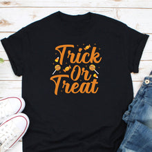 Load image into Gallery viewer, Trick Or Treat Shirt, Toddler Halloween Shirt, Happy Halloween Shirt, Halloween Pumpkin Shirt
