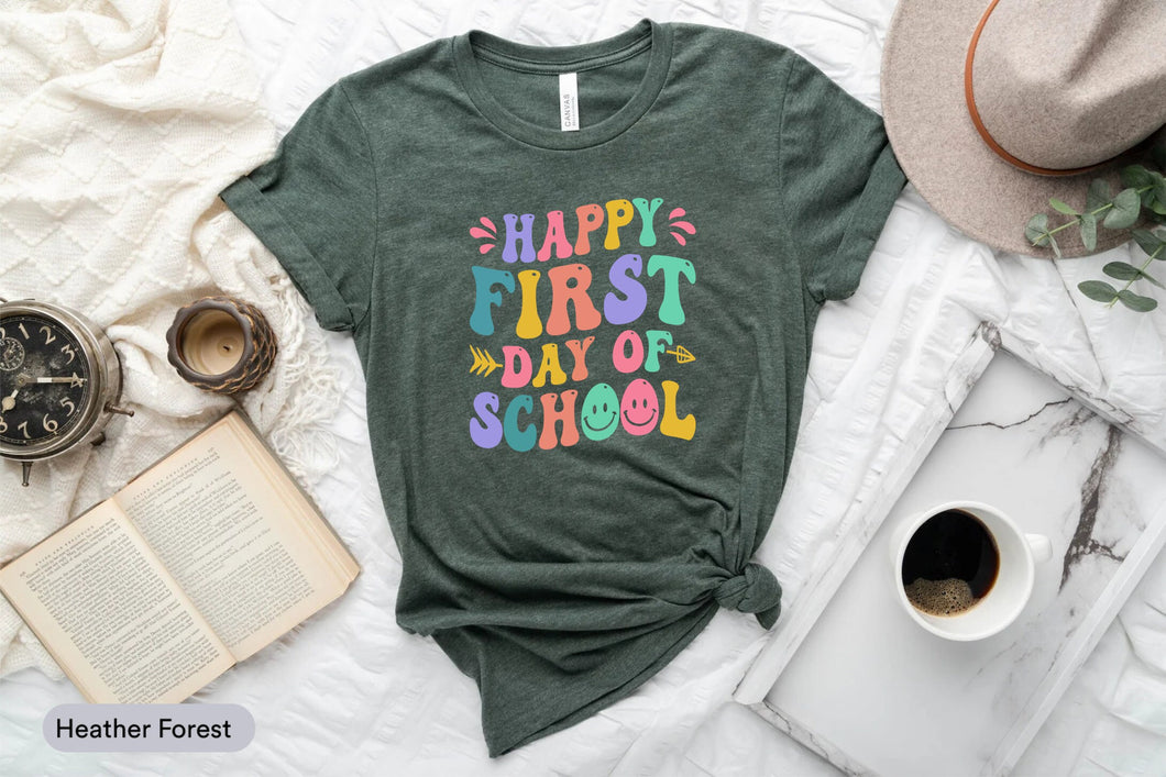 Happy First Day Of School Shirt, 1st Day Of School Shirt, Kindergarten Shirt, School Life Shirt