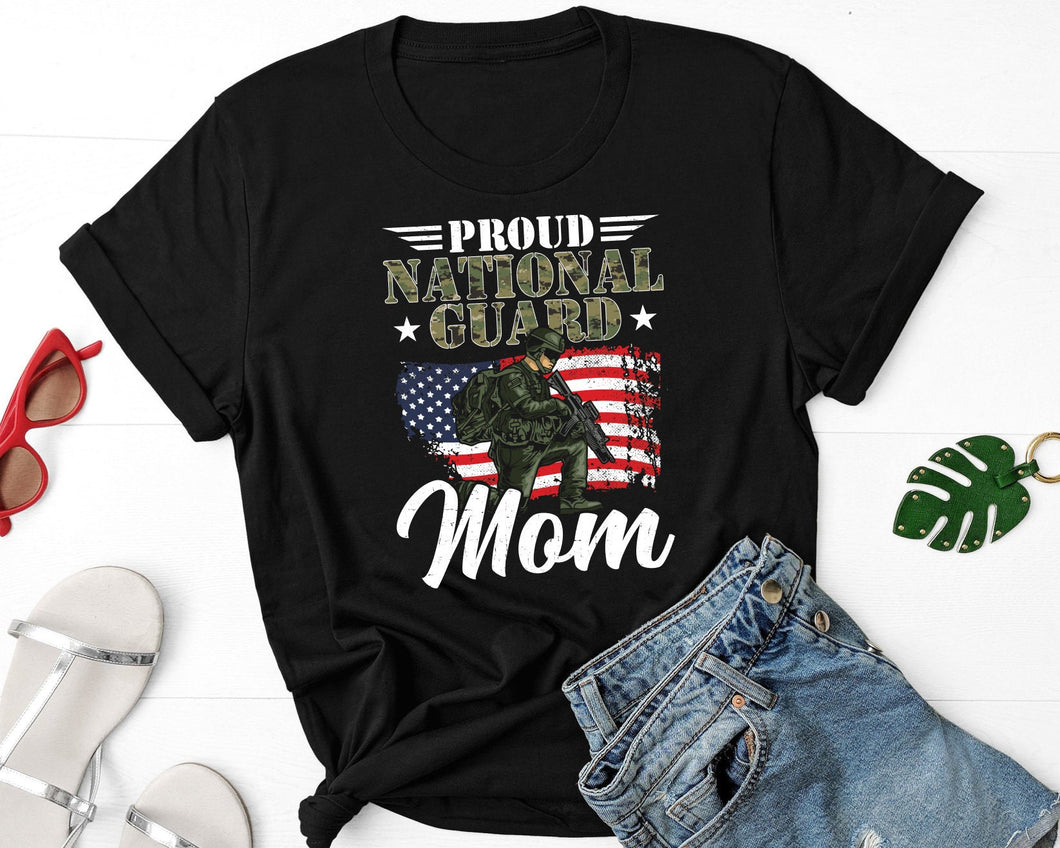 Proud National Guard Mom Shirt, Army Mom Shirt, Military Mom Shirt, Patriot Mom Shirt, USCG Mother Shirt