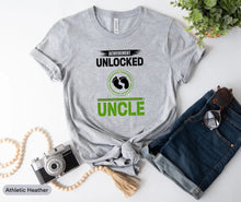 Load image into Gallery viewer, Achievement Unlocked Uncle Shirt, New Uncle Shirt, Uncle To Be Shirt, Uncle Announcement Shirt

