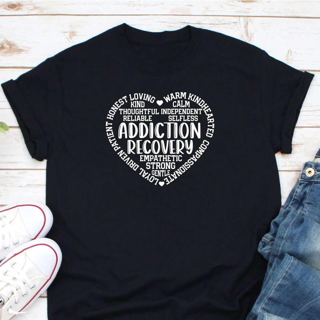 Addiction Recovery Shirt, Alcoholics Anonymous, NA Shirt, Sobriety Shirt, Addict Gift, Gift For AA