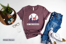 Load image into Gallery viewer, Aunt Of The Rookie Shirt, Baseball Auntie Shirt, Baseball Party Shirt, Sport Aunt Shirt, Aunt Baseball Gift
