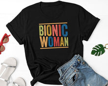 Load image into Gallery viewer, Bionic Woman Shirt, Knee Replacement Surgery, Bionic Knee Club Shirt, Knee Surgeon Shirt
