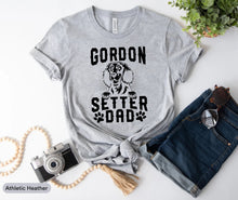 Load image into Gallery viewer, Gordon Setter Dad Shirt, Dog Lover Gift, Gordon Setter Shirt, Gordon Setter Owner Shirt, Gordon Setter Gift
