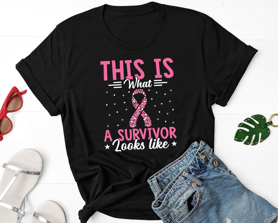 This is What A Survivor Look Like Shirt, Breast Cancer Shirt, Breast Cancer Awareness Shirt
