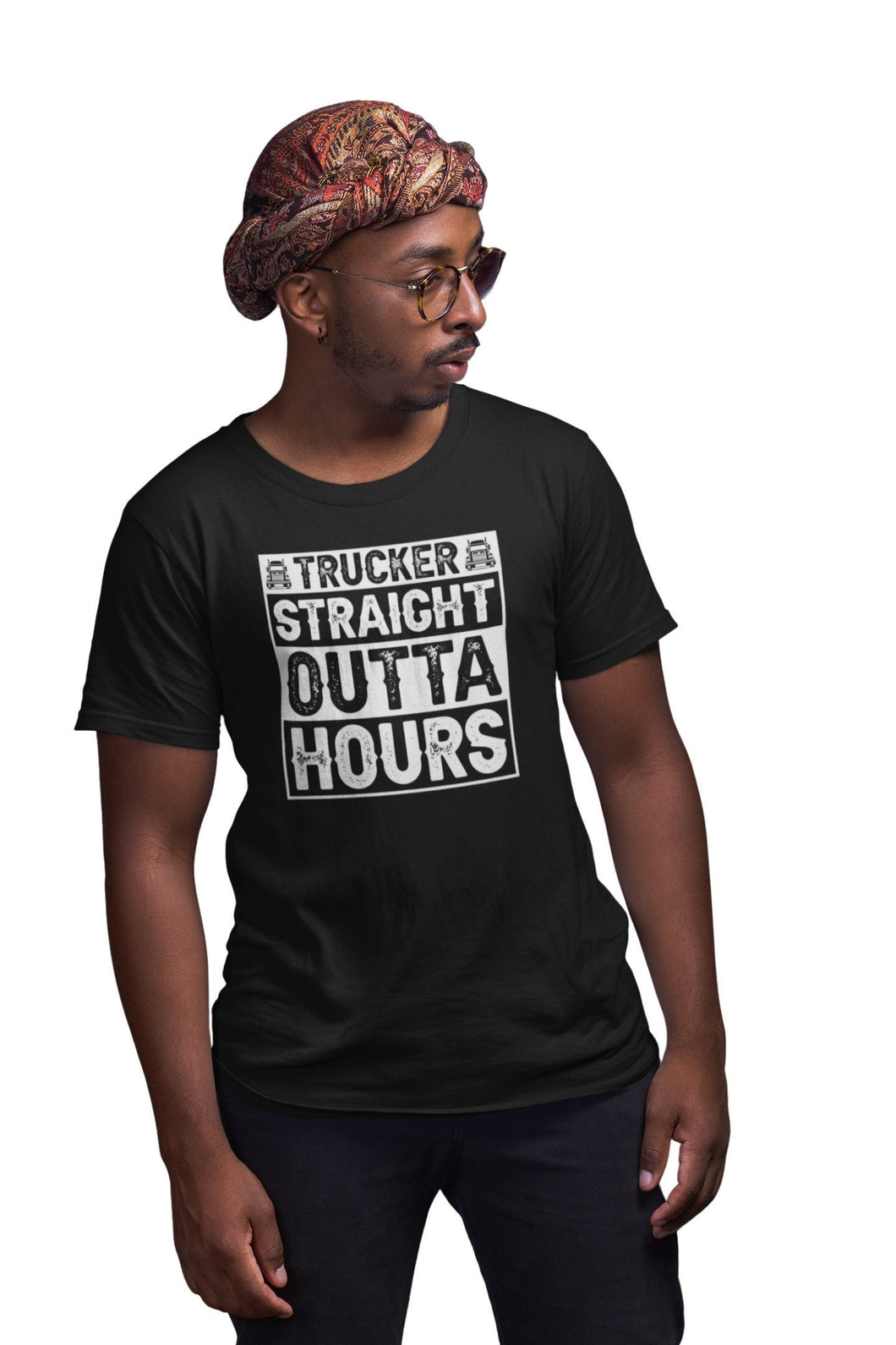 Trucker Straight Outta Hours Shirt, Funny Trucker Shirt, Truck Driver Shirt, Truck Lover Shirt