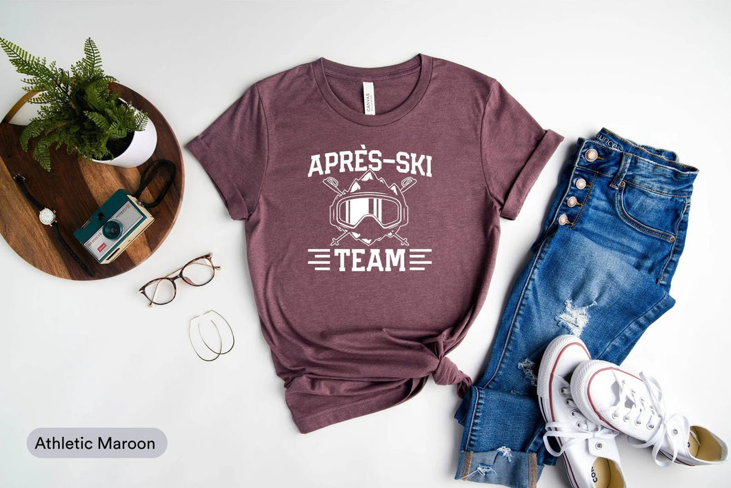 Apres Ski Team Shirt, Skiing Shirt, Ski Shirt, Gift For Skiers, Ski Club Shirt, Ski Champion Shirt