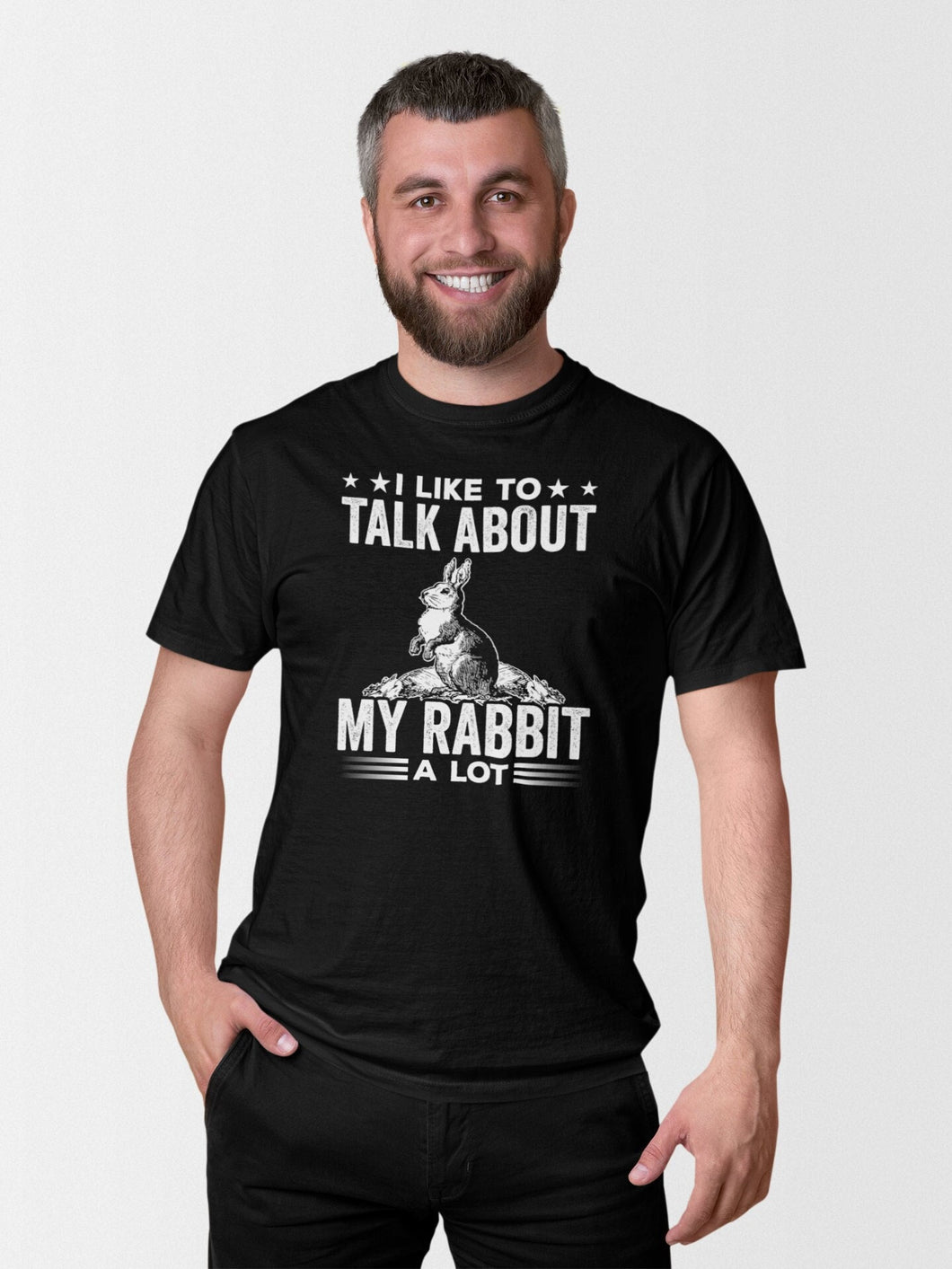 I Like To Talk About My Rabbit A Lot Shirt, Funny Rabbit Shirt, Rabbit Lover Gift, Bunny Lover Gift