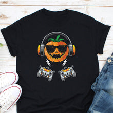 Load image into Gallery viewer, Halloween Jack-O-Lantern Shirt, Halloween Pumpkin Shirt, Pumpkin Face Shirt, Spooky Season Shirt
