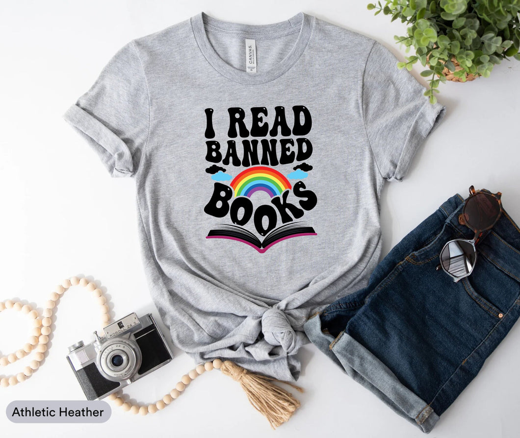 I Read Banned Books Shirt, Ban Guns Not Books, Bookworm Shirt, Book Lover Shirt, Book Reading Shirt