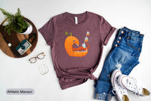 Load image into Gallery viewer, Halloween Pumpkin Shirt, Pumpkin Queen Shirt, Pumpkin Face Shirt, Jack-o-Lantern Shirt, Spooky Vibes
