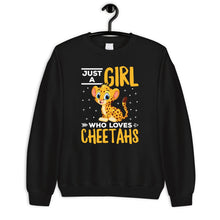 Load image into Gallery viewer, Just A Girl Who Loves Cheetahs Shirt, Cute Cheetah Shirt, Cheetah Lover Gift, Cheetah Cub Birthday Gift
