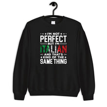 Load image into Gallery viewer, I&#39;m Not Perfect But I&#39;m Italian Shirt, Italy Is Calling, Italy Flag Shirt, Italian Pride Tee, Love Italy Shirt
