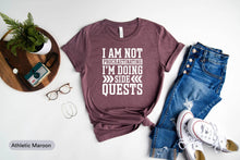 Load image into Gallery viewer, I Am Not Procrastinating I&#39;m Doing Side Quests Shirt, Gaming Shirt, Dork Shirt, Nerd Humor Shirt
