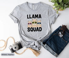 Load image into Gallery viewer, Llama Squad Shirt Kids, Llama Lovers Shirt Toddler, Llama Gift, Llama Birthday Shirt
