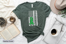 Load image into Gallery viewer, USA Flag Donate Life Shirt, Liver Donor Shirt, Liver Transplant Shirt, Liver Transplant Survivor
