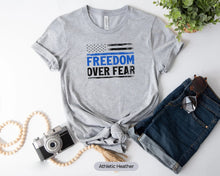 Load image into Gallery viewer, Freedom Over Fear Shirt, American Veteran Shirt, Unmask America Shirt, Fourth Of July Shirt
