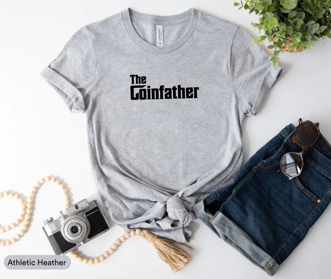The Coinfather Shirt, Bitcoin Investor Shirt, Cryptocurrency Shirt, HODL Cryptocurrency Shirt
