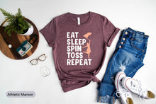 Load image into Gallery viewer, Eat Sleep Spin Toss Repeat Shirt, Marching Band Shirt, Color Guard Girl Shirt, Performer Girls Shirt, Tossing Flag Shirt
