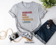 Load image into Gallery viewer, Husband Dad Music Producer Legend shirt
