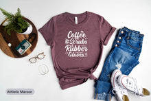 Load image into Gallery viewer, Coffee Scrubs &amp; Rubber Gloves Shirt, Nurse Life Shirt, Nurse Definition Shirt, Nursing School Shirt, Nursing Shirt
