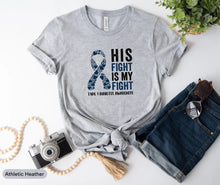 Load image into Gallery viewer, His Fight Is My Fight Shirt, Type 1 Diabetes Awareness Shirt, Diaversary Gift, Pancreas Club Shirt
