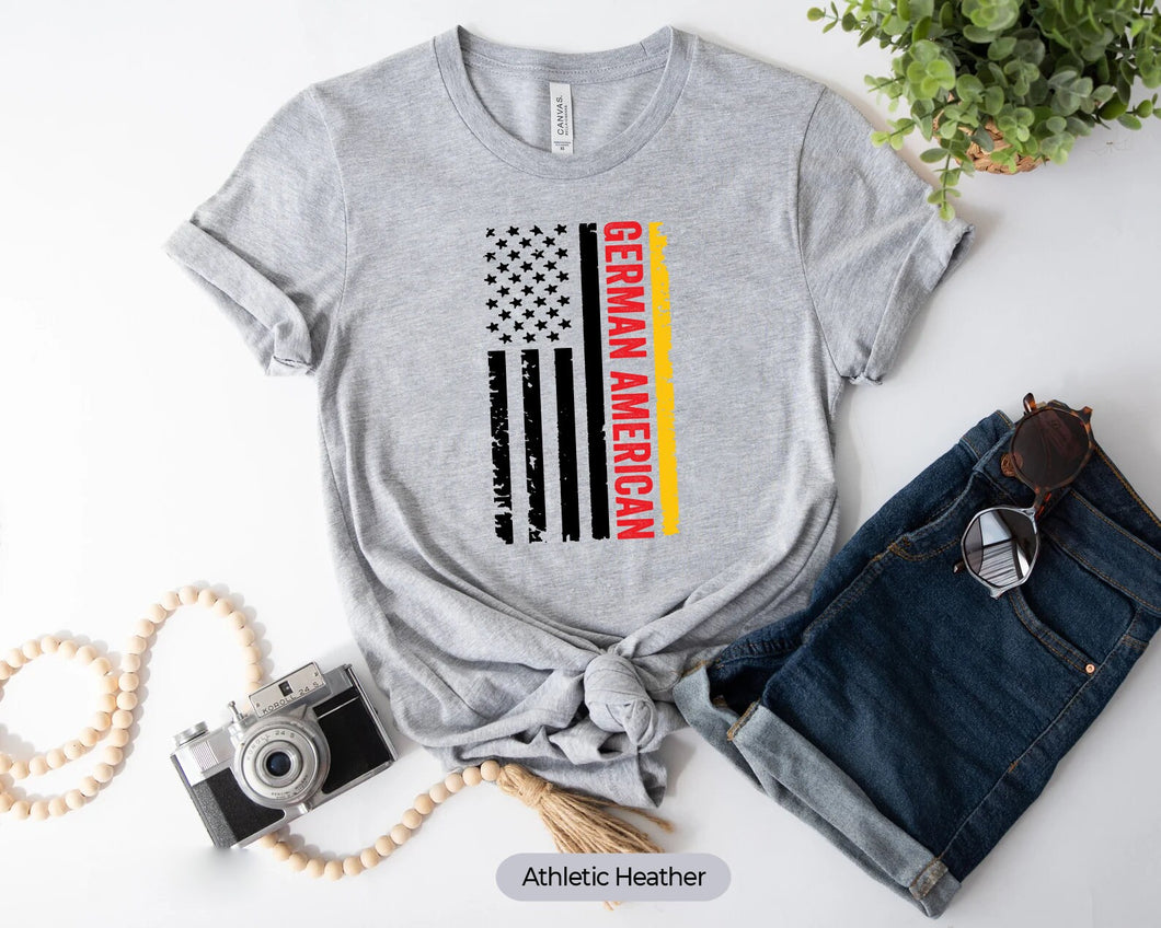 German American Flag Shirt, American Born Shirt, German Roots Shirt, Germany Shirt, German Pride Shirt